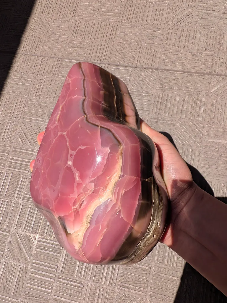 Japanese Rhodochrosite from Inakuraishi Mine, Hokkaido, Japan (Polished) — 3,200 g - image 3