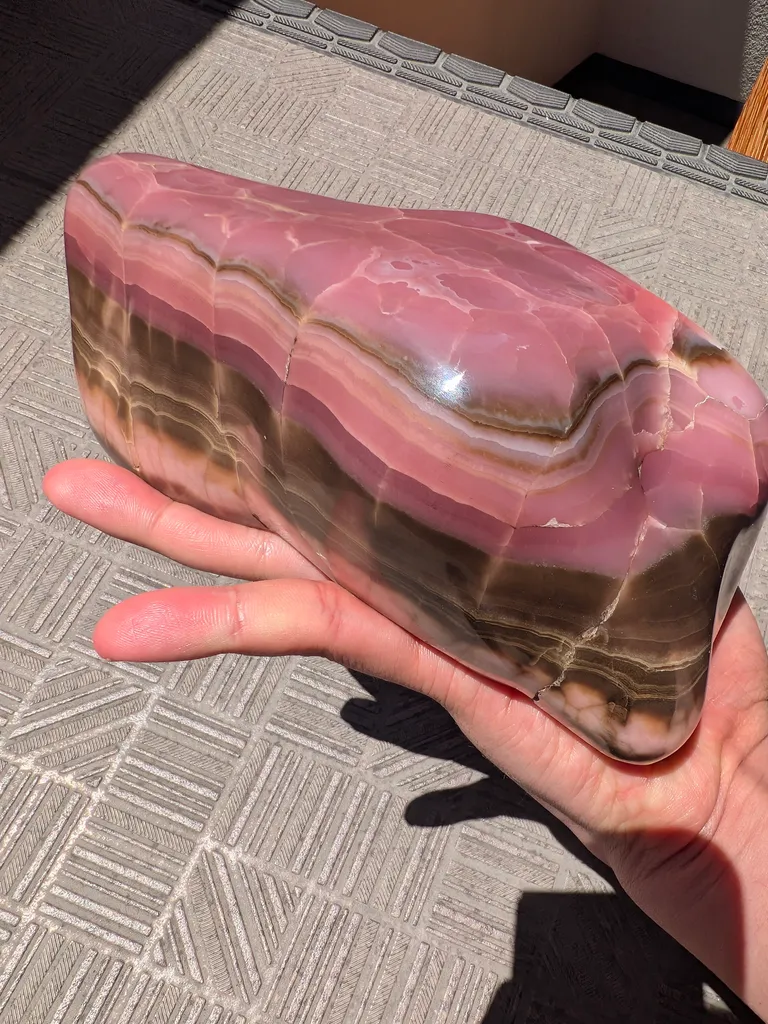 Japanese Rhodochrosite from Inakuraishi Mine, Hokkaido, Japan (Polished) — 3,200 g - image 2