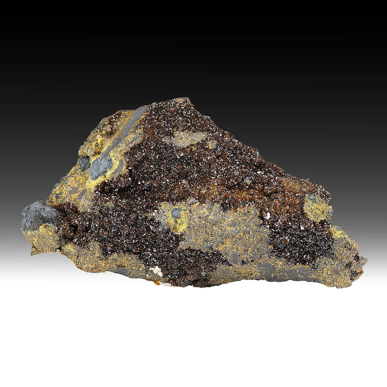 Jarosite with Natrojarosite, Romanechite - image 1