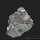 Jeanbandyite and Chalcocite on Fluorite - image 6