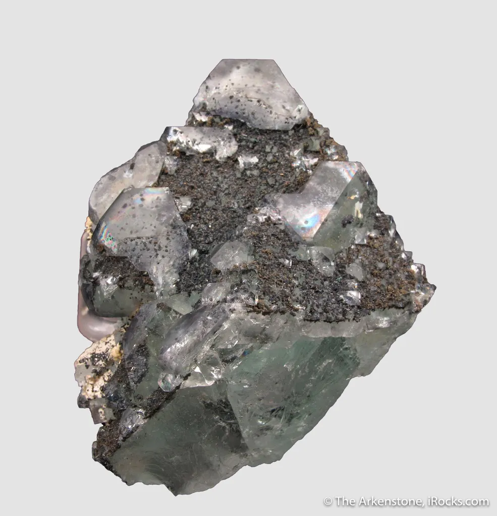 Jeanbandyite and Chalcocite on Fluorite - image 3