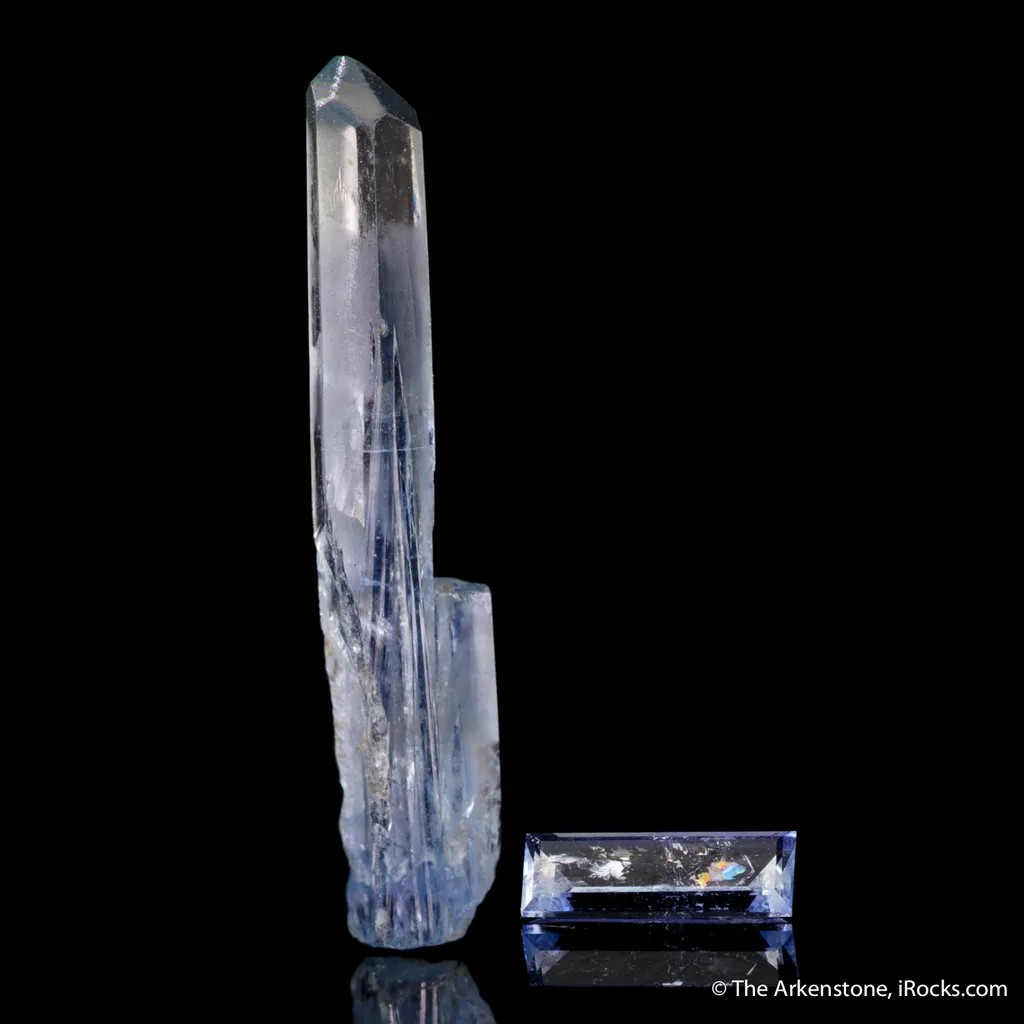 Jeremejevite (Rough & Cut) image