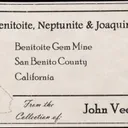 Joaquinite-(Ce) (type locality) with Benitoite (type locality), Neptunite and Natrolite - image 2