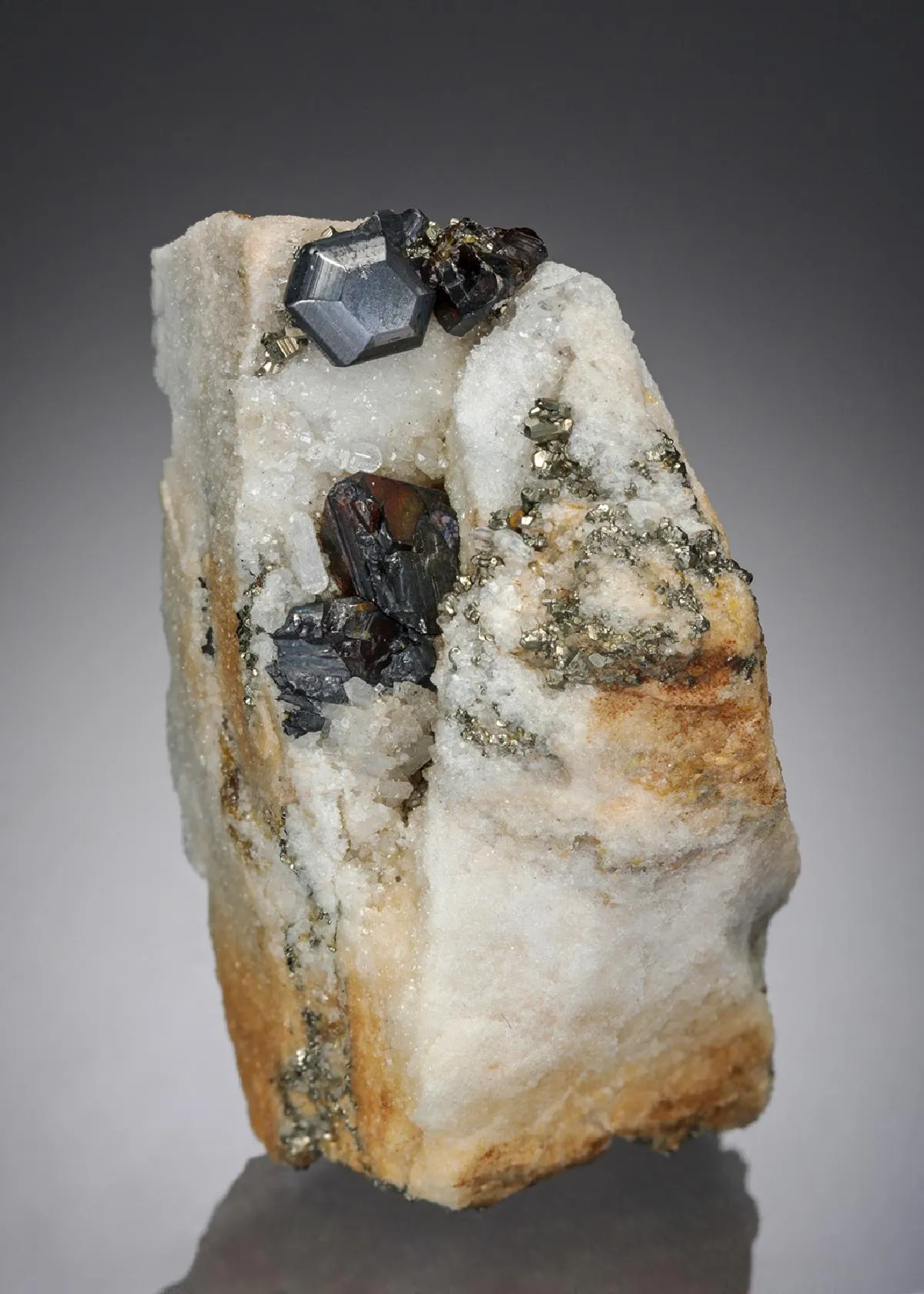 Jordanite with Sphalerite Pyrite and Quartz - image 1