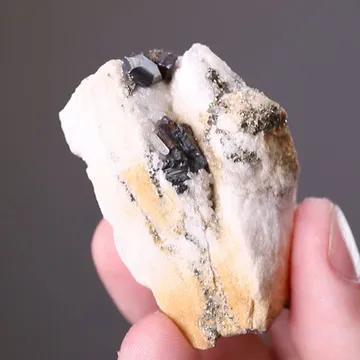 Jordanite with Sphalerite Pyrite and Quartz