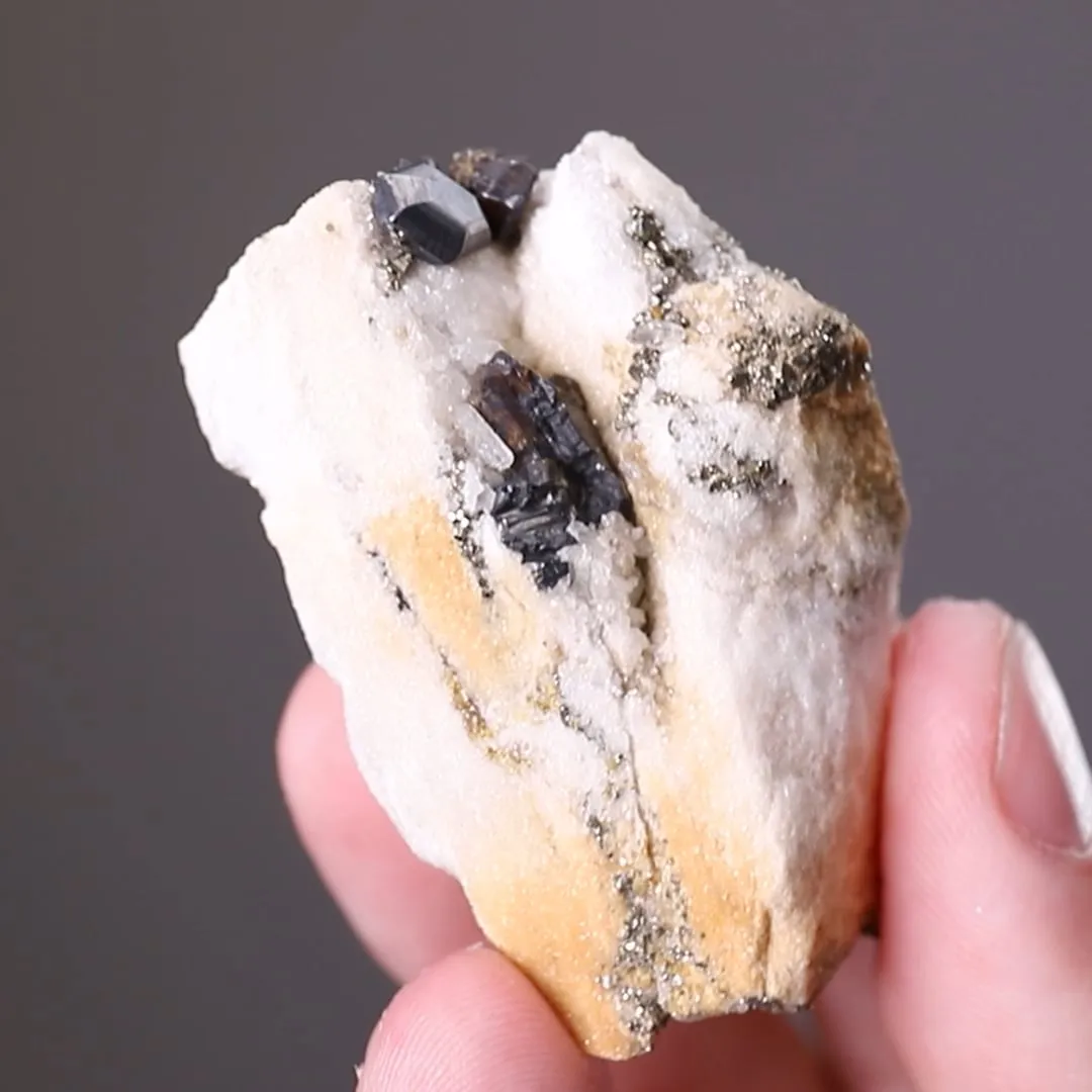 Jordanite with Sphalerite Pyrite and Quartz - image 2