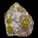 Jouravskite on Xonotlite with Bultfonteinite - image 2