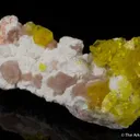 Jouravskite on Xonotlite with Bultfonteinite - image 3