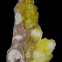 Jouravskite on Xonotlite with Bultfonteinite - image 2