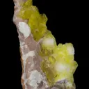 Jouravskite on Xonotlite with Bultfonteinite - image 5