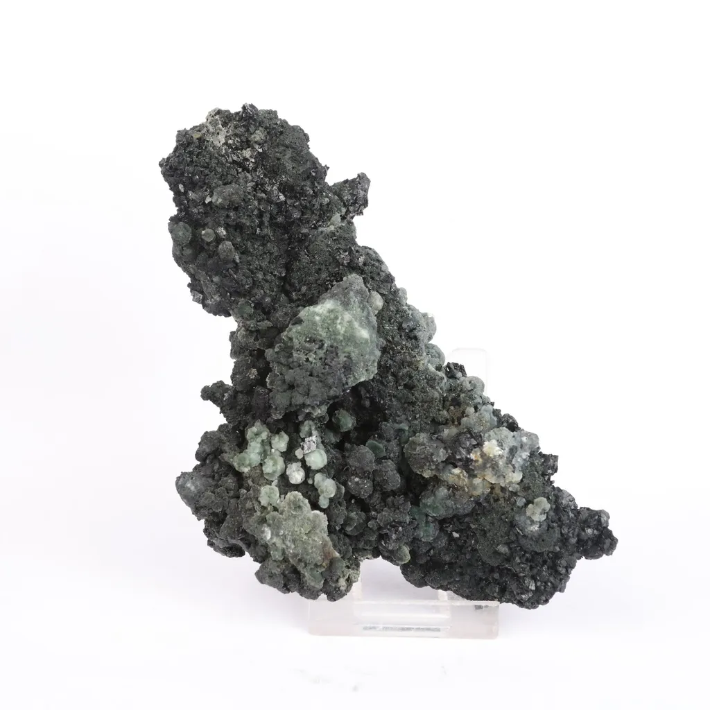 Julgoldite with Babingtonite Rare Found  Natural Mineral Specimen image