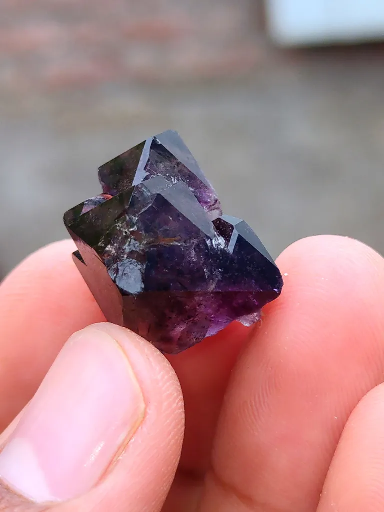 Karur Amethyst crystal in Rutiles Natural Mineral specimen Crystal - image 4