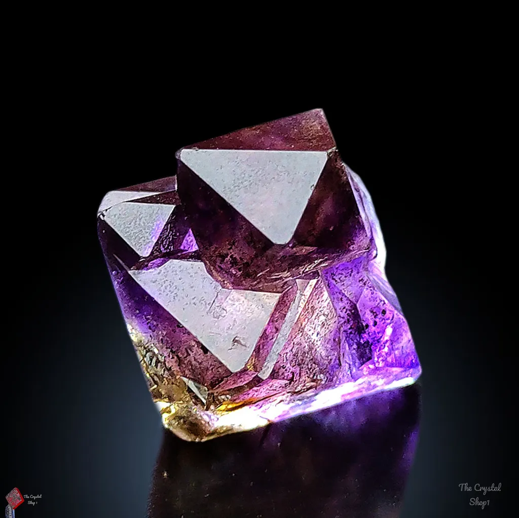 Karur Amethyst crystal in Rutiles Natural Mineral specimen Crystal image