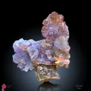 Karur Amethyst Flower on Quartz  Specimen - image 1