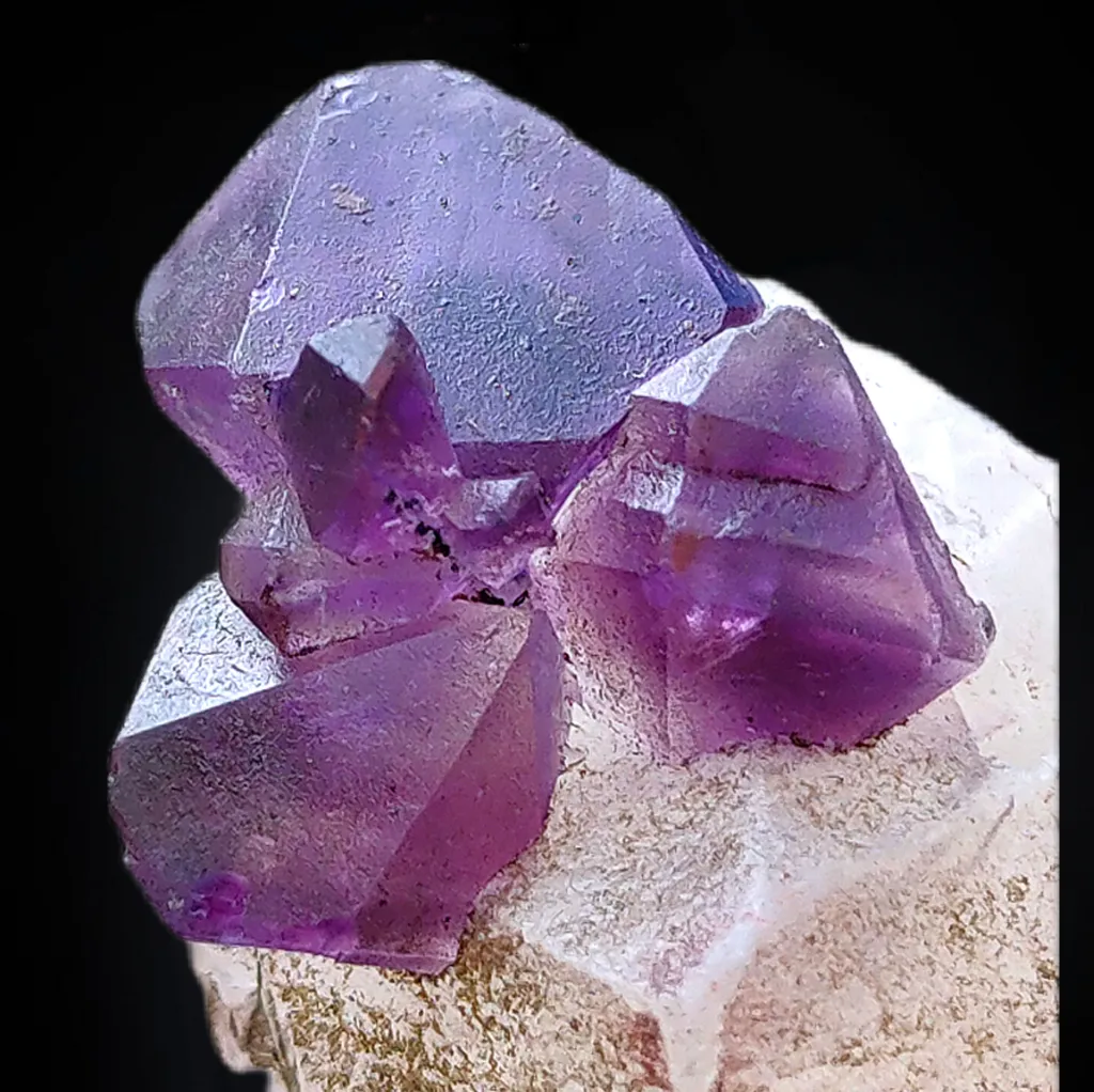 Karur Amethyst on Calcite. - image 2