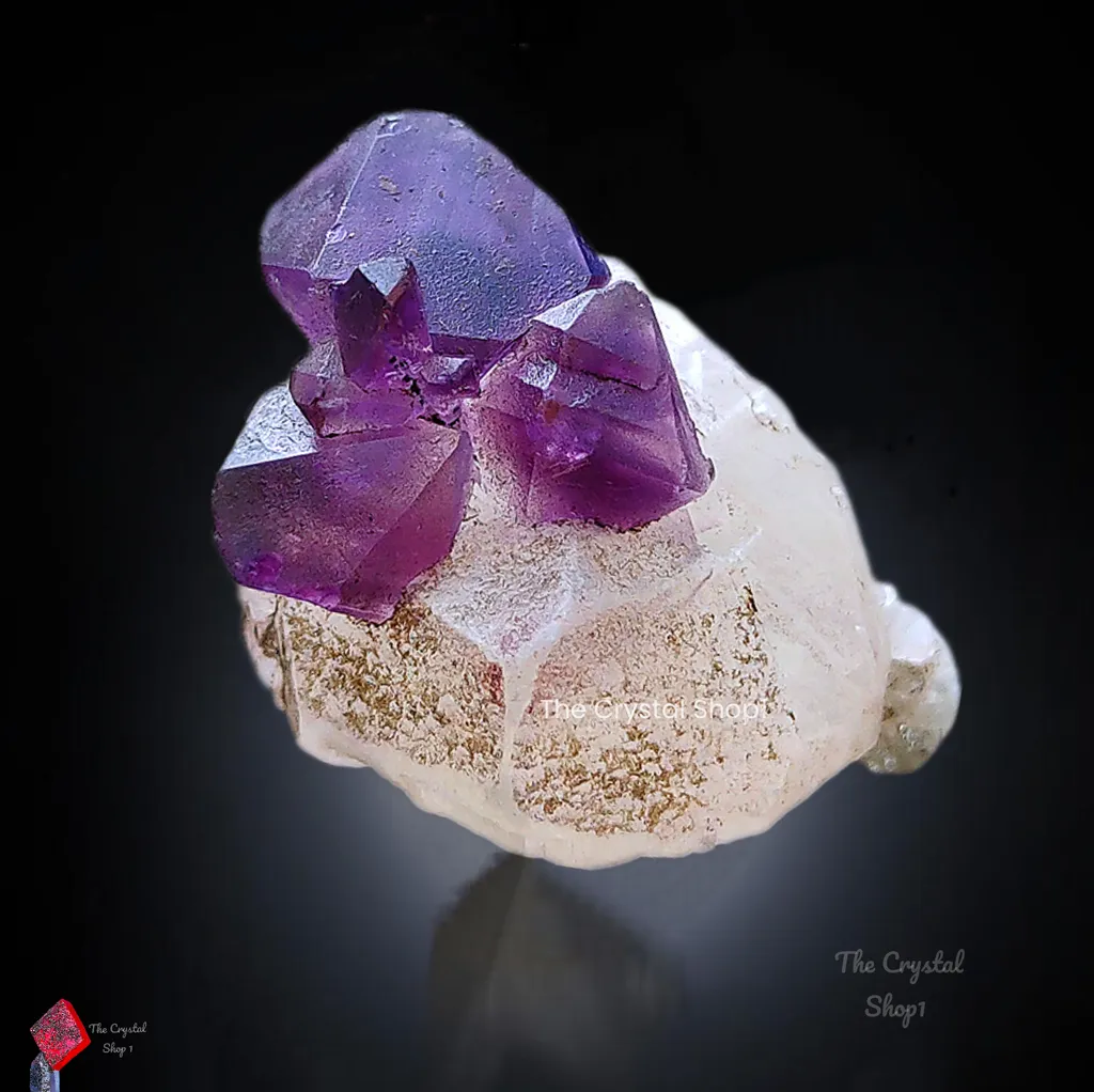 Karur Amethyst on Calcite. image