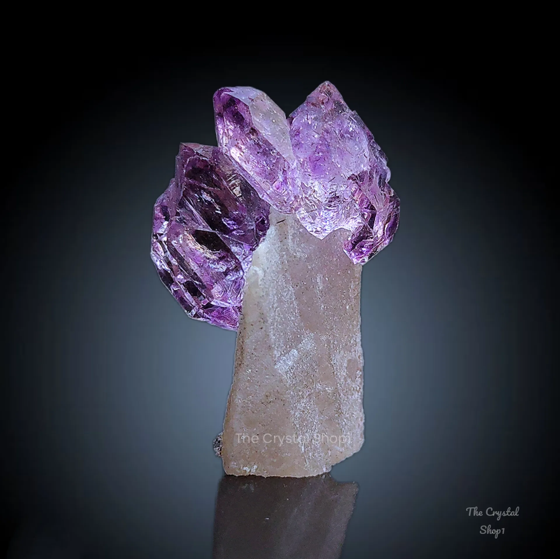 Karur Amethyst on Quartz - image 1