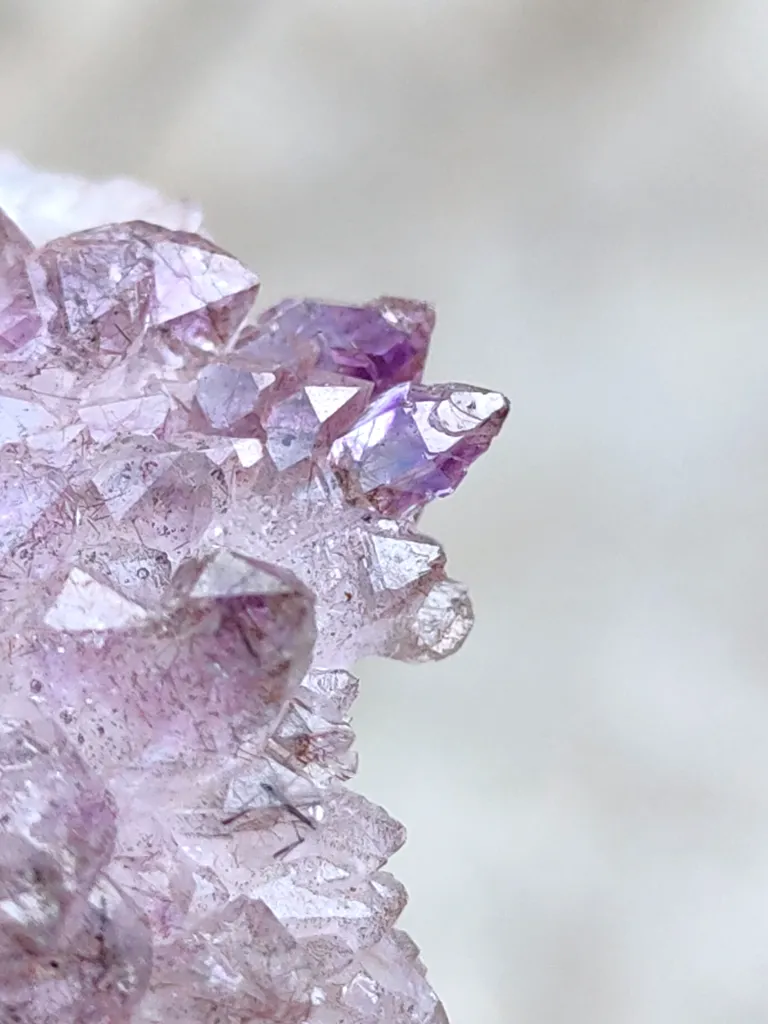 Karur Amethyst sceptre Flower in black Rutiles - image 4