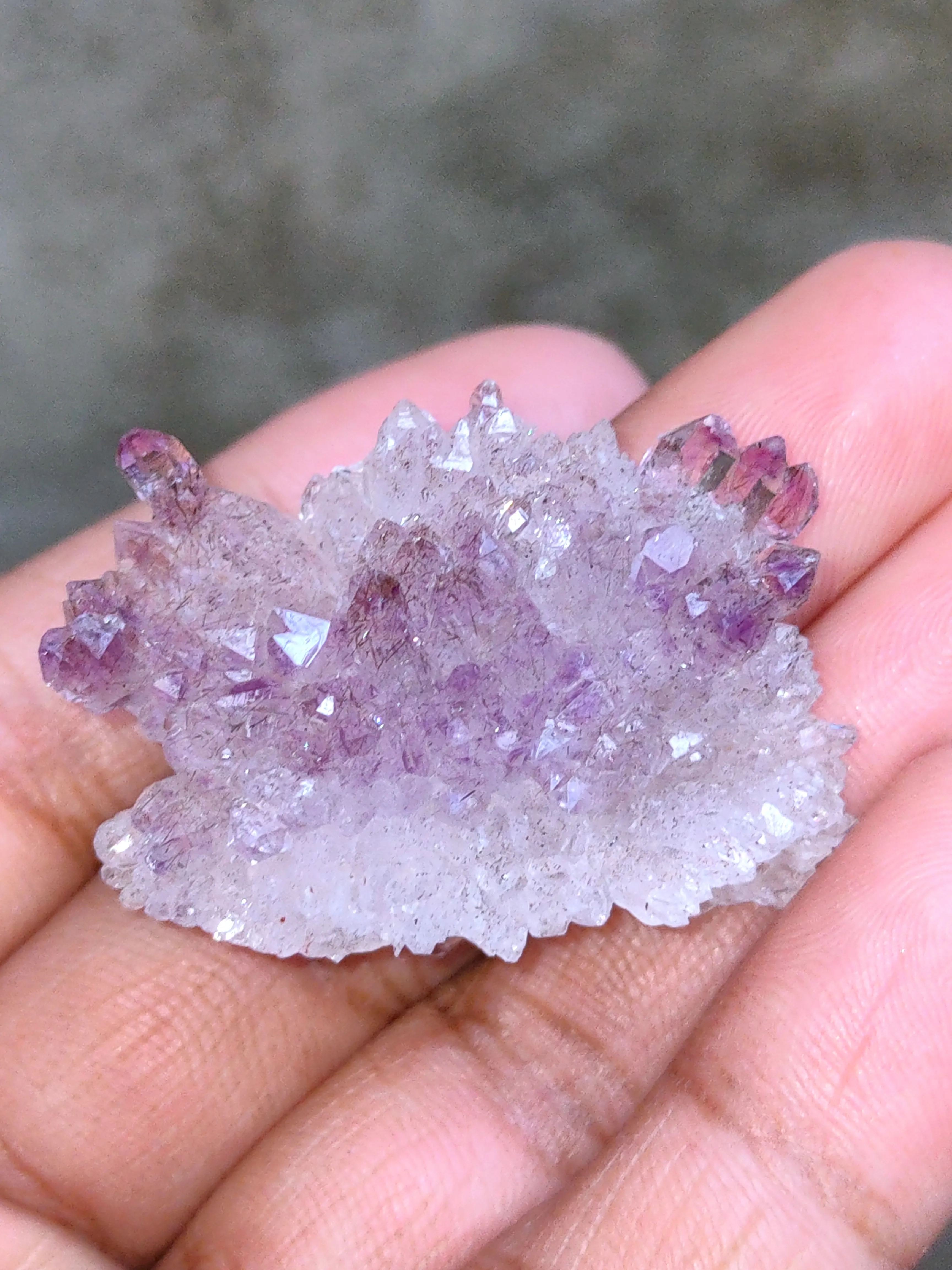 Karur Amethyst sceptre Flower in black Rutiles - image 7