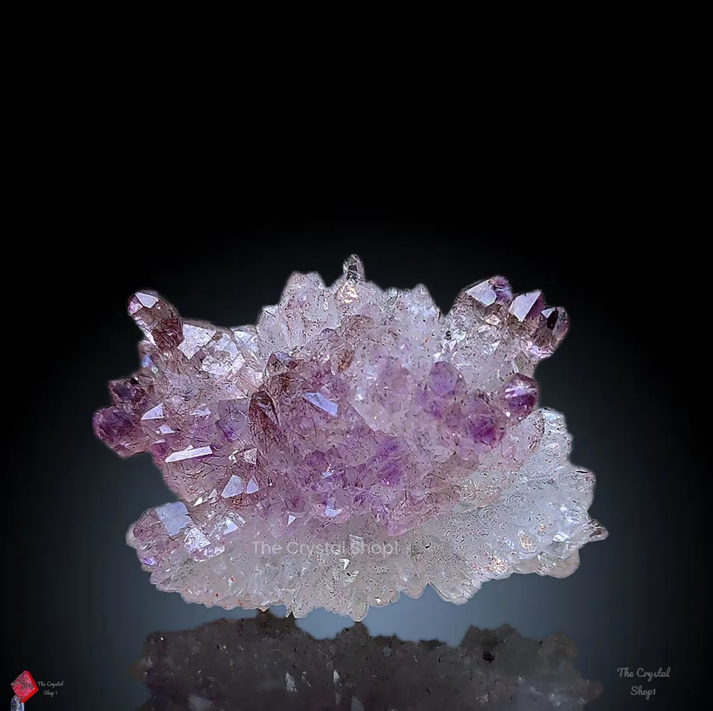 Karur Amethyst sceptre Flower in black Rutiles image