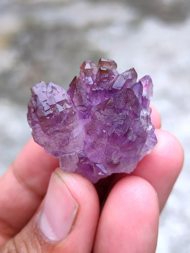 Karur Amethyst Sceptre Natural Mineral specimen Crystal rock - image 2