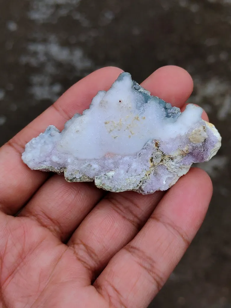 Karur Amethyst With Druzy Quartz Natural Mineral specimen. - image 9