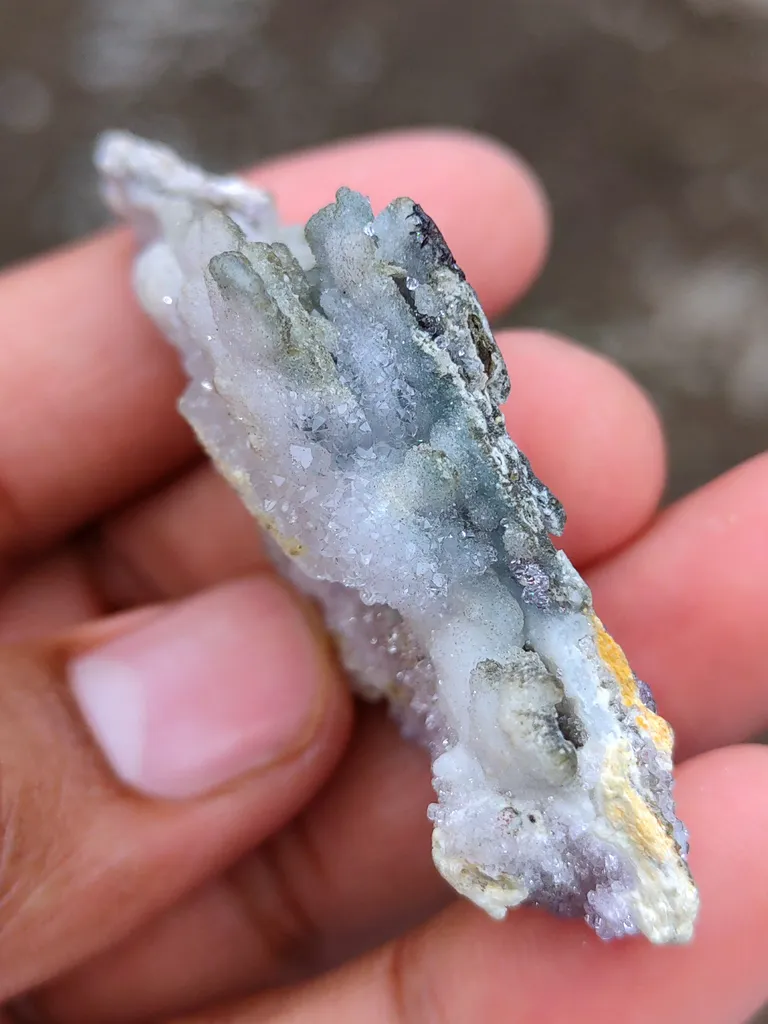 Karur Amethyst With Druzy Quartz Natural Mineral specimen. - image 5