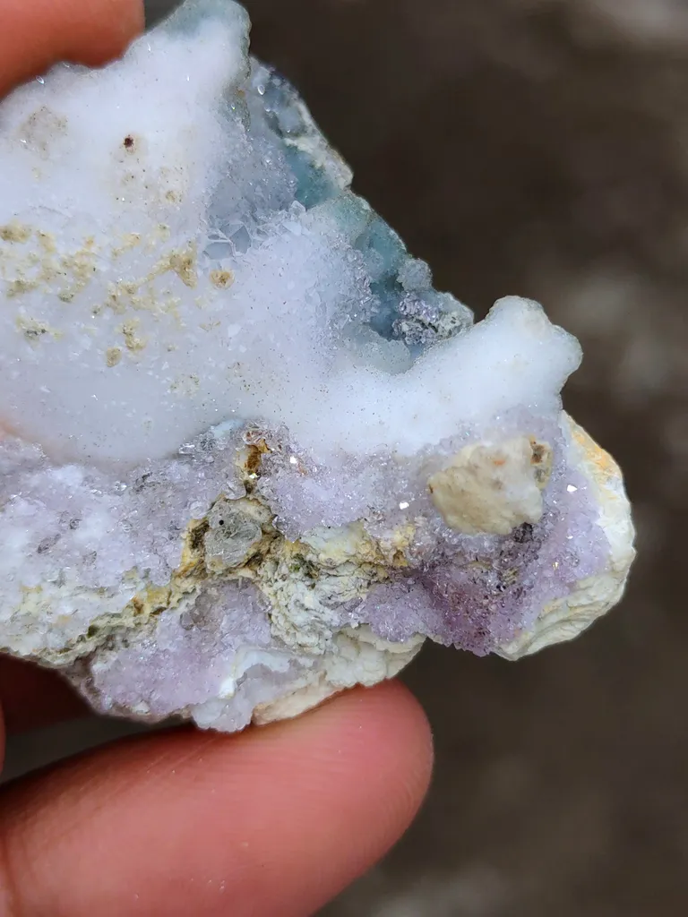 Karur Amethyst With Druzy Quartz Natural Mineral specimen. - image 7