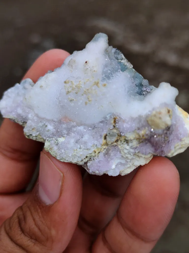 Karur Amethyst With Druzy Quartz Natural Mineral specimen. - image 6