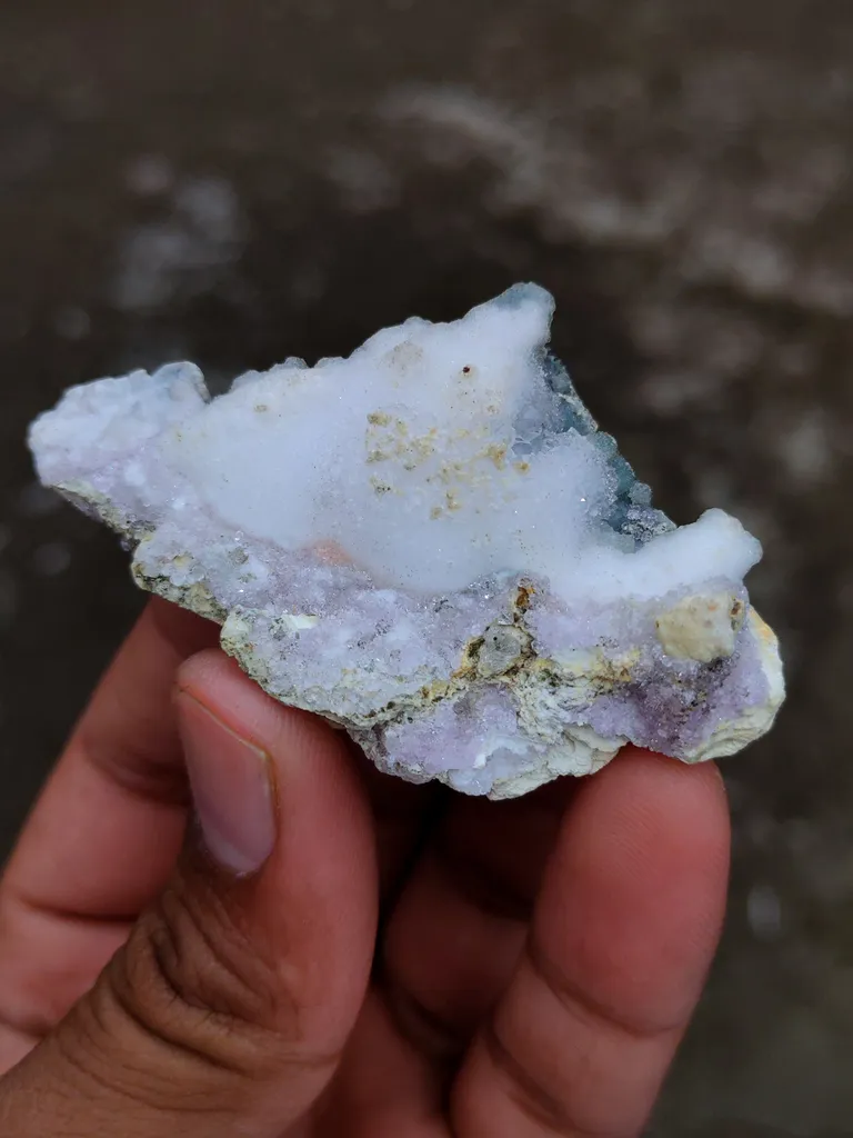 Karur Amethyst With Druzy Quartz Natural Mineral specimen. - image 3
