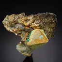 Kësterite with MUSHISTONITE and Malachite - image 1