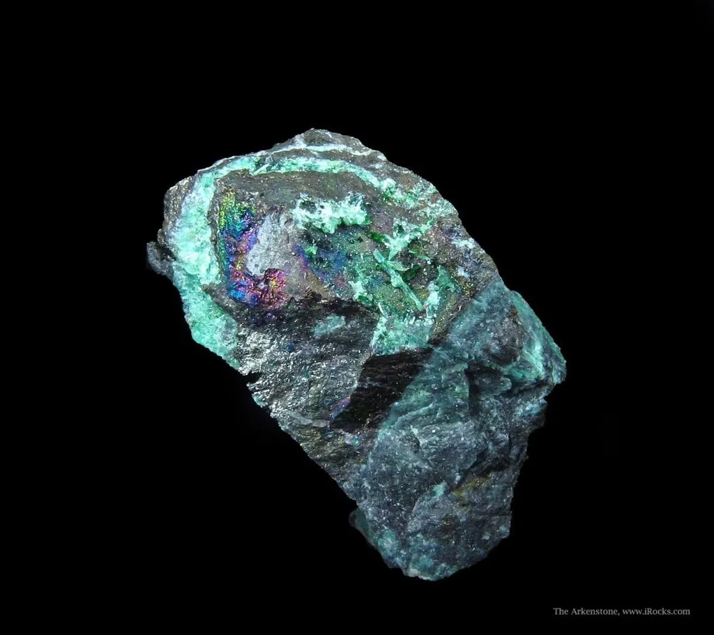 Keyite (Type Locality) and Cuprian Adamite image