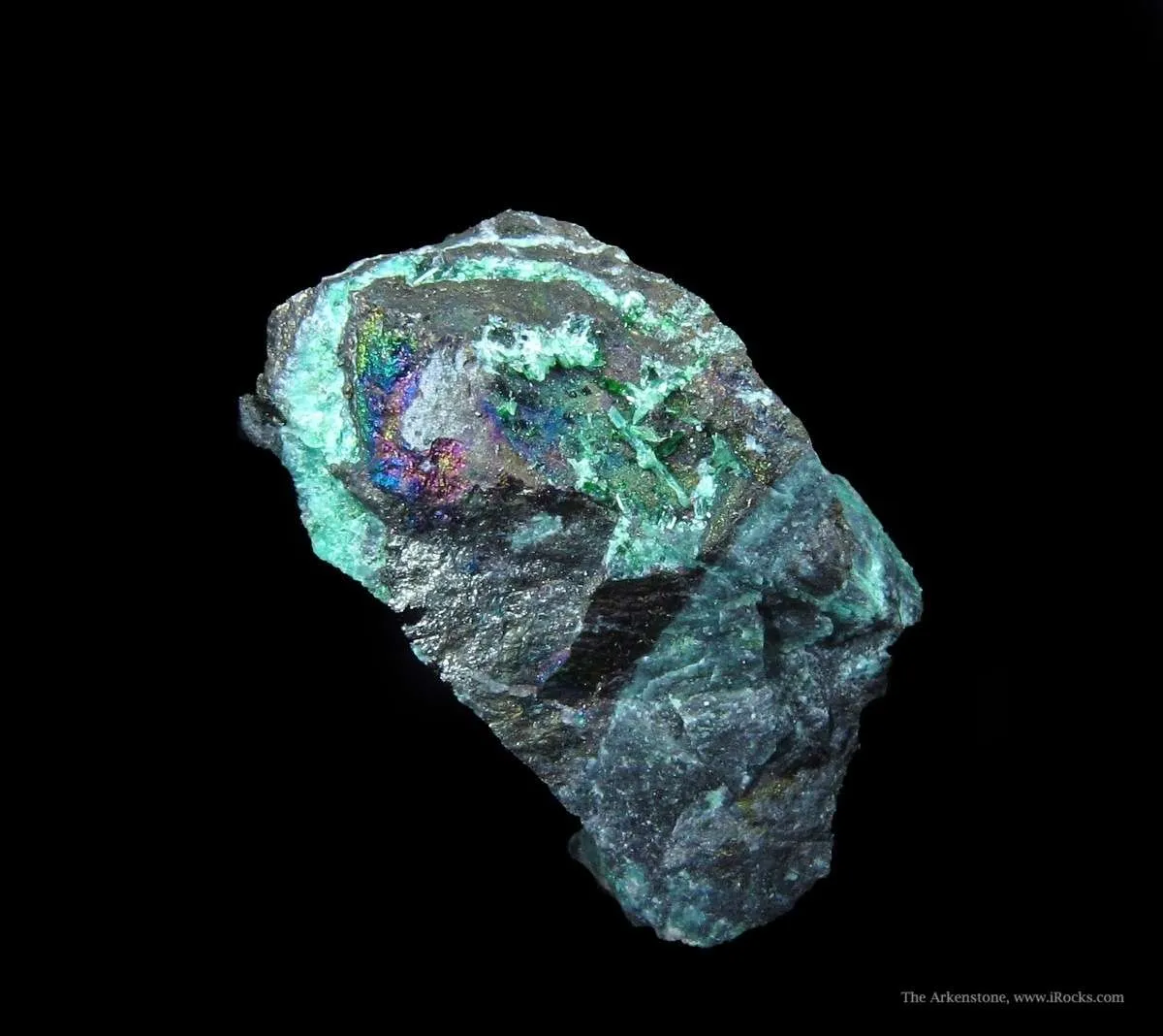 Keyite (Type Locality) and Cuprian Adamite - image 1