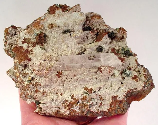 Koettigite, Gypsum (Var: Selenite), Mimetite image