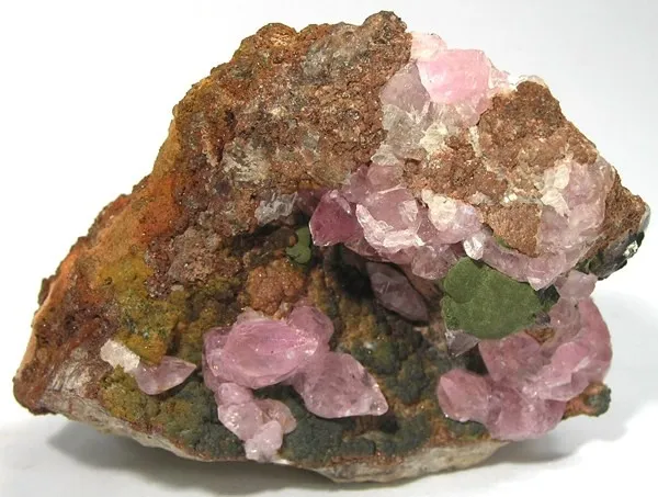 Kolwezite, Calcite (Var: Cobaltoan Calcite) image