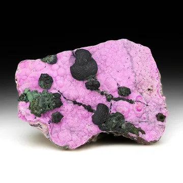 Kolwezite-Malachite after Cuprite with Calcite