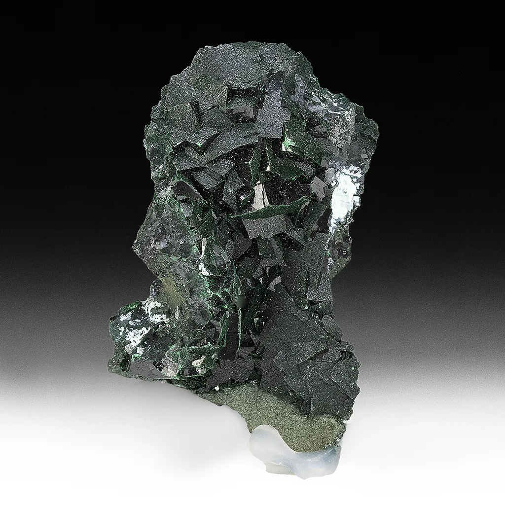 Kolwezite-Malachite after Dolomite image