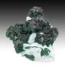 Kolwezite-Malachite after Dolomite with Chrysocolla after Barite - image 1