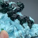 Kolwezite-Malachite after Dolomite with Chrysocolla after Barite - image 2