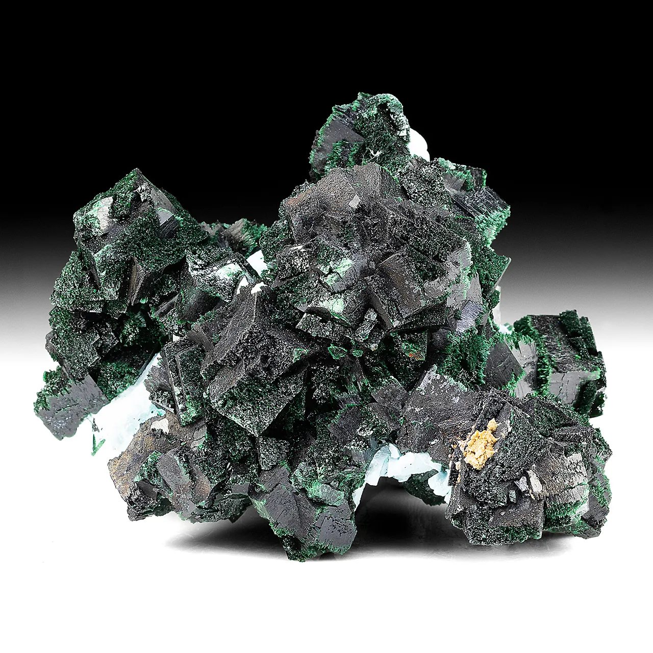 Kolwezite-Malachite after Dolomite with Chrysocolla after Barite - image 1
