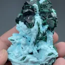 Kolwezite-Malachite after Dolomite with Chrysocolla after Barite - image 2