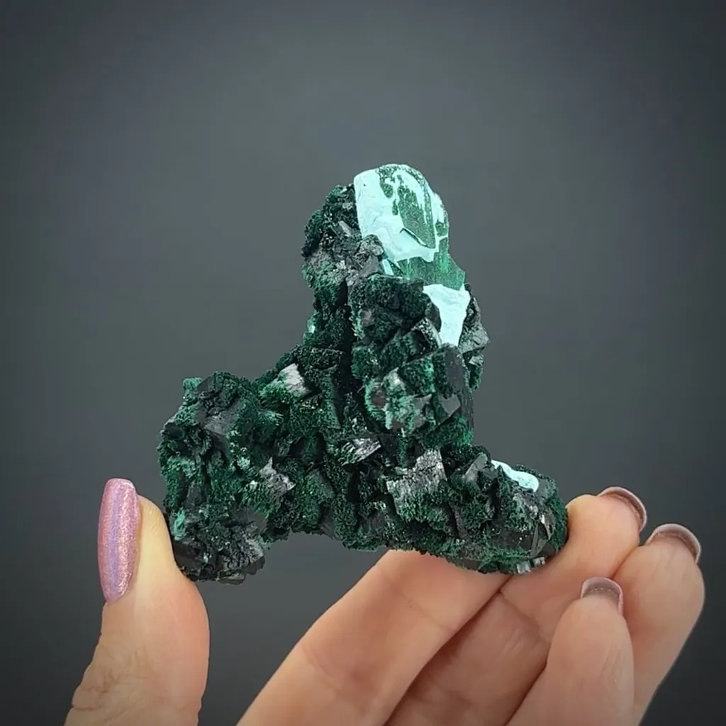 Kolwezite & Malachite ps. Dolomite image