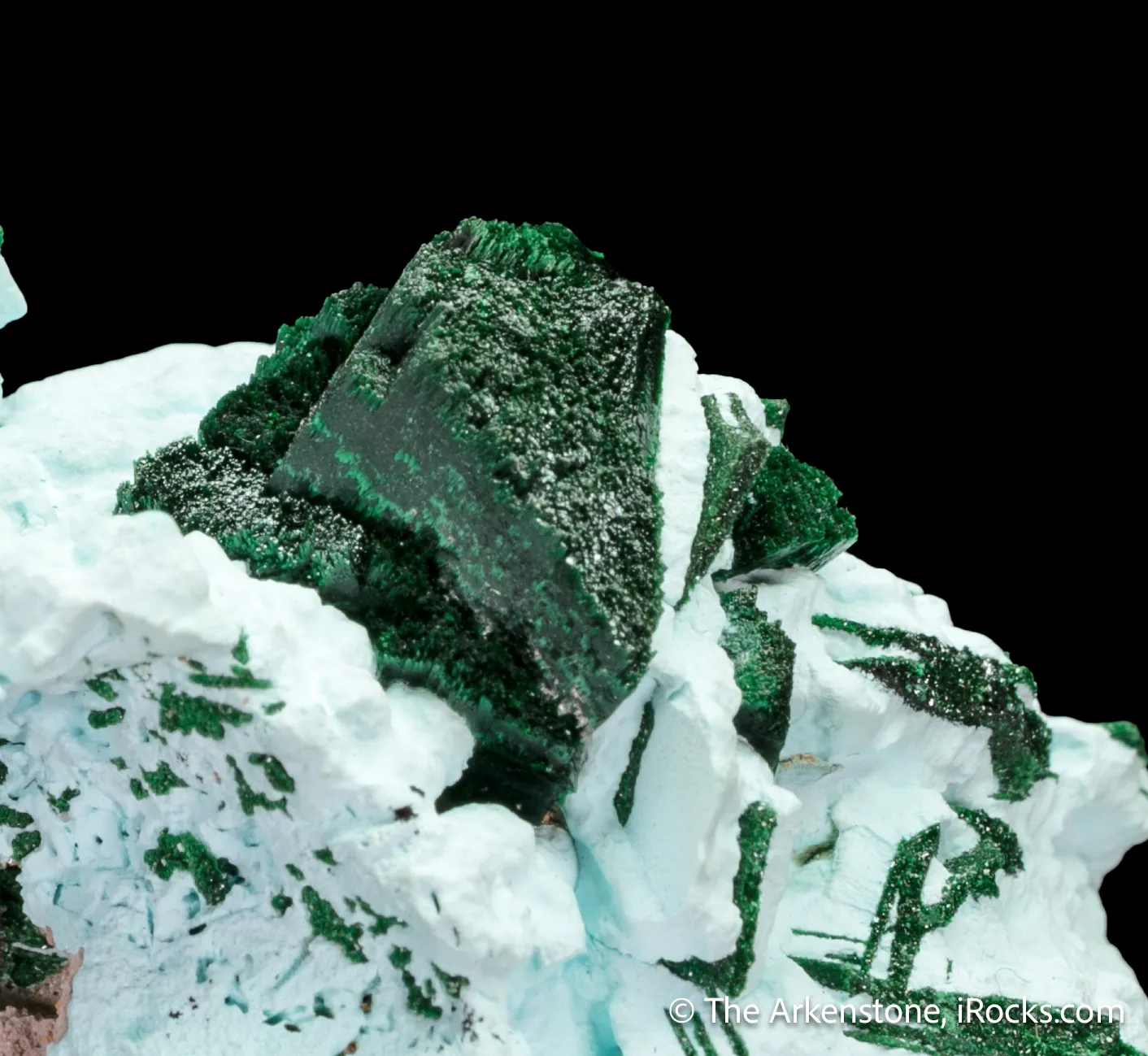 Kolwezite & Malachite ps. Dolomite on Malachite/Chrysocolla ps. Baryte - image 3