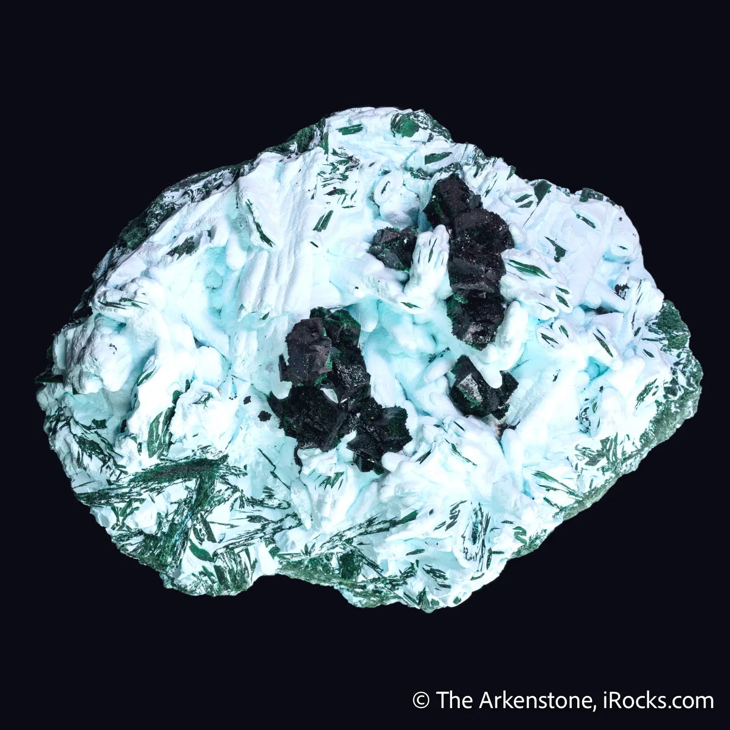 Kolwezite & Malachite ps. Dolomite on Malachite/Chrysocolla ps. Baryte - image 3
