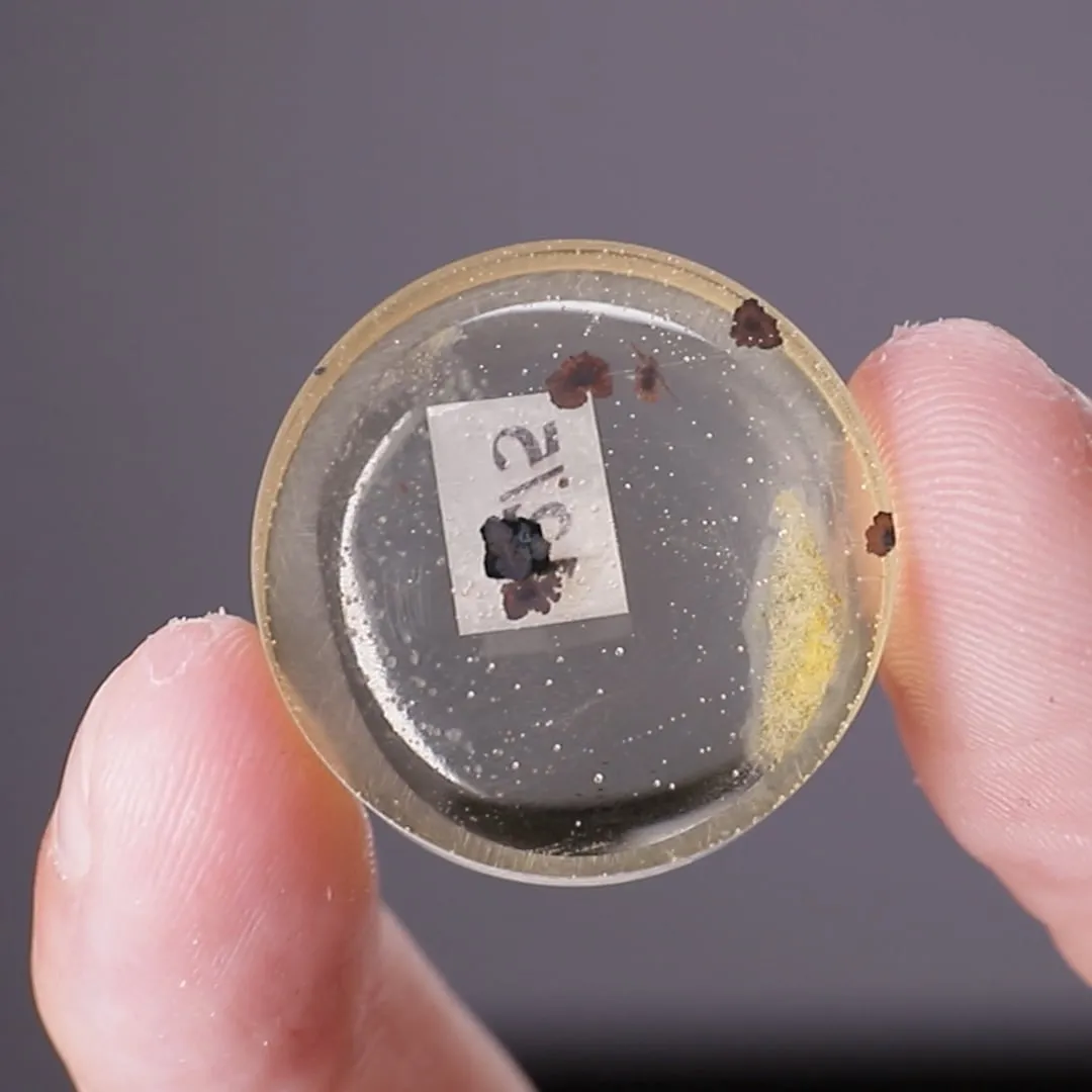 KOSTOVITE with NATIVE Gold Polished Section - image 2