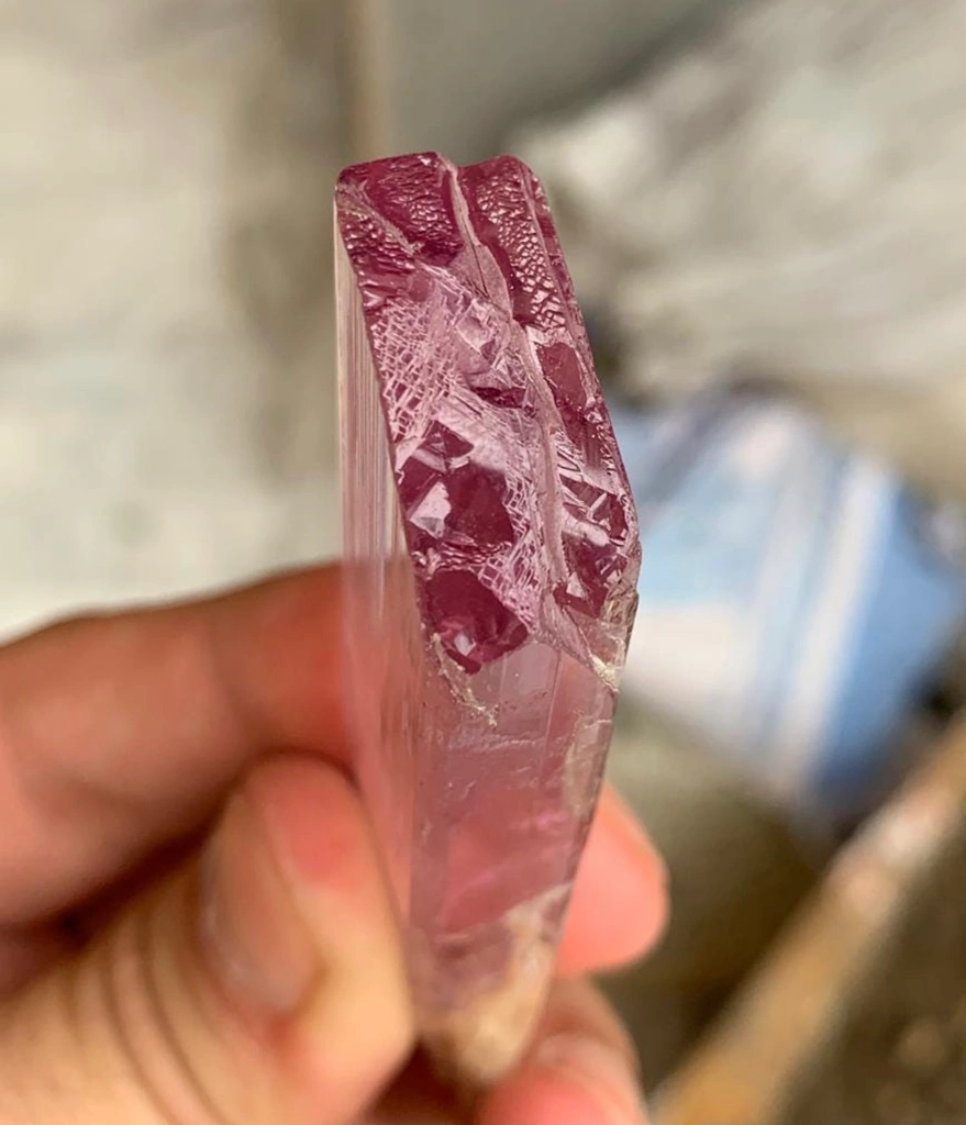 Kunzite from Mawi pegmatite, Nuristan, Afghanistan image