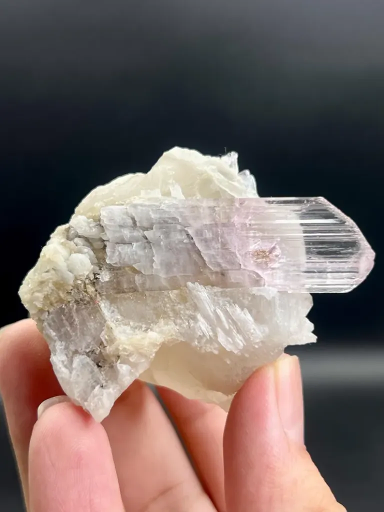 Kunzite on Albite - image 4