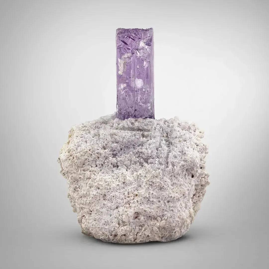 Kunzite on Albite - image 2