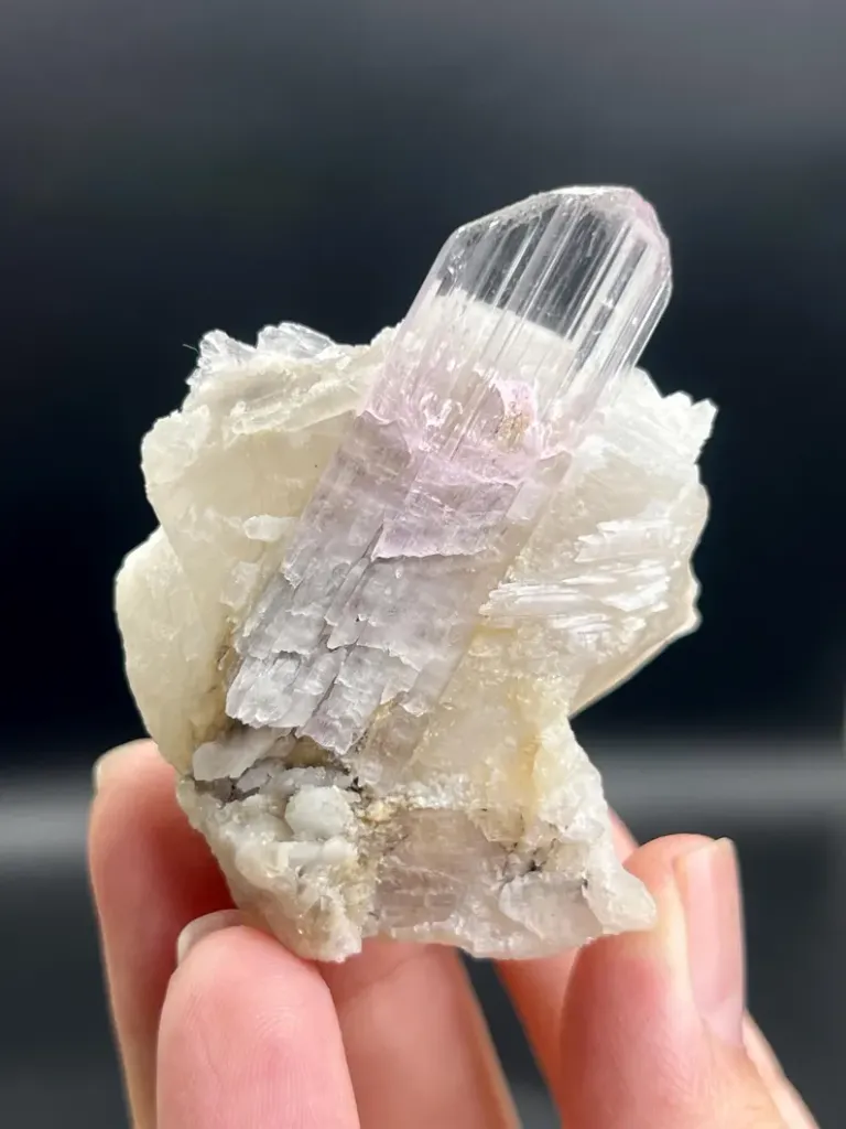 Kunzite on Albite - image 2
