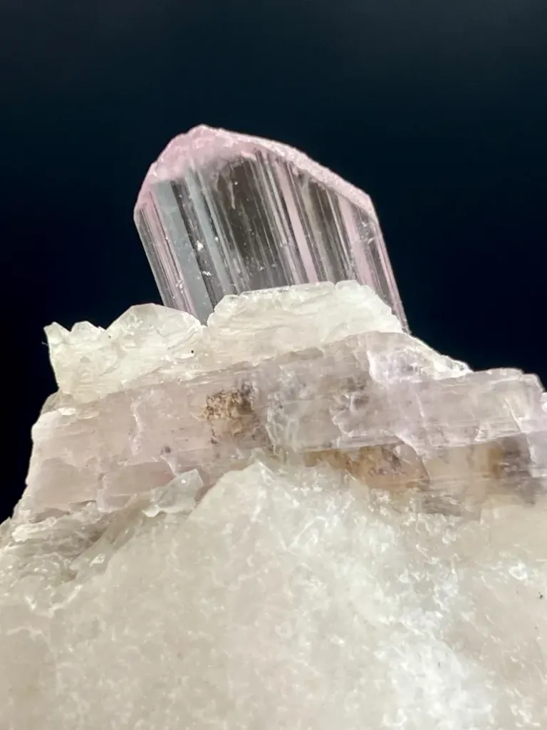 Kunzite on Albite - image 5